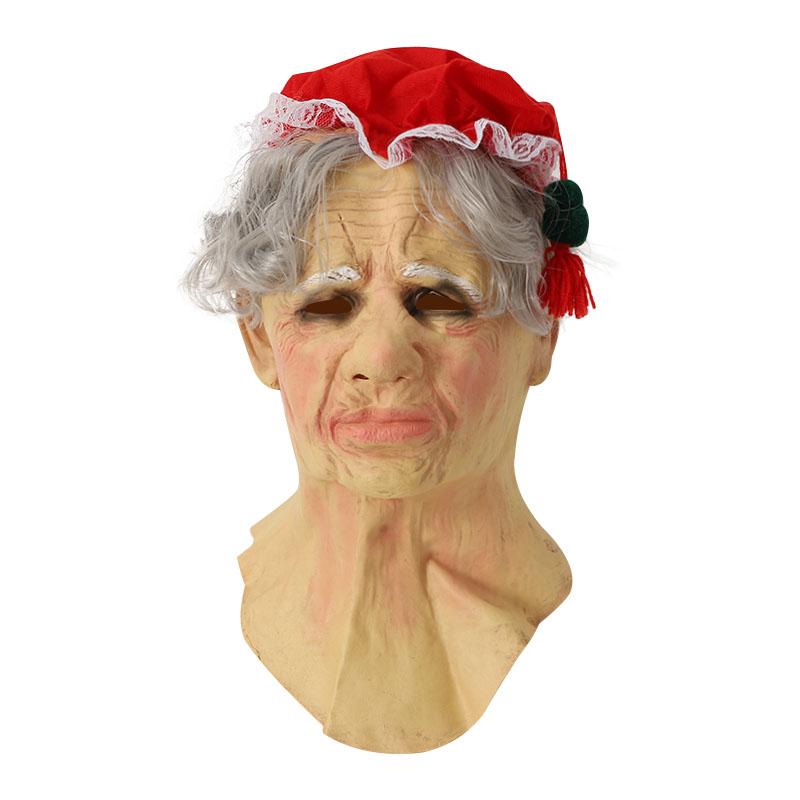 Hot Sale Realistic Latest Halloween Full Head Bareheaded Old Man Latex Headgear Cosplay Head Silicone Party Masks