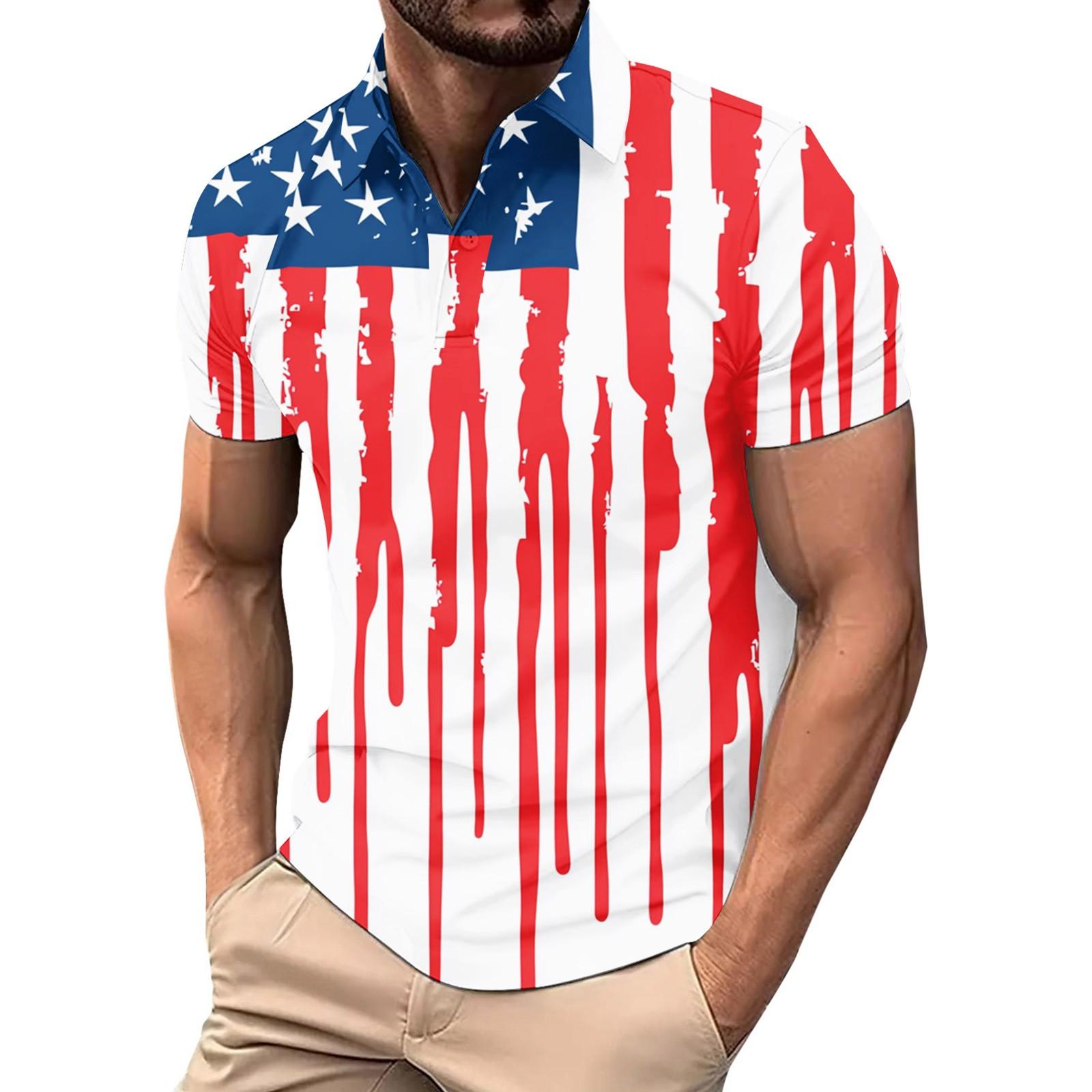 

Летний новый мужской повседневный воротник-стойка с коротким рукавом воротник рубашки XXL винный