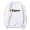 New Unisex ONeck Sweatshirt Comfortable Unisex Bitcoin Printed Printed Hoodie Fashion Unisexs Pullover Street Trendy Unisexs Clothing