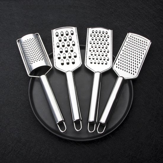 Cheese Grater Mirror Polish Corrosion Resistant Ergonomic Handle Hanging Hole Design Multipurpose Food