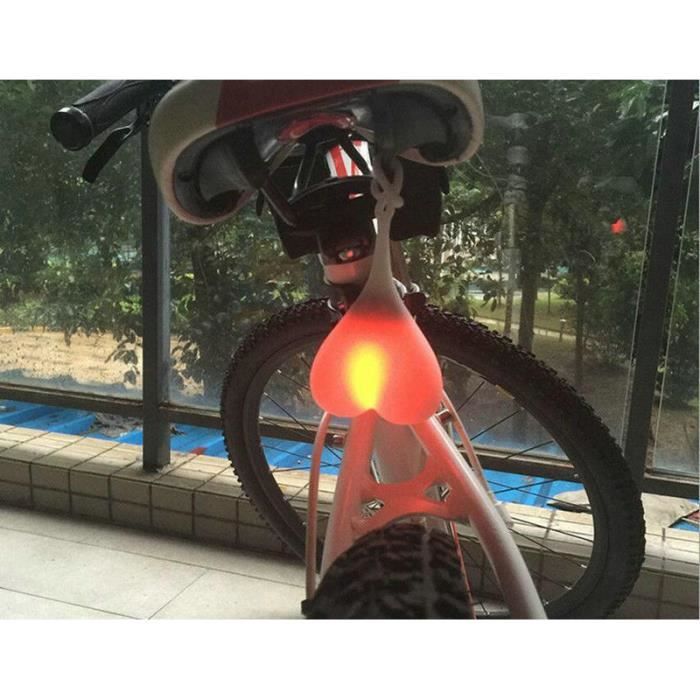 Bike Nuit Voyant Balls Coeur Nuts Lampe de vélos, randonnée à vélo Phare arrière T6 LED
