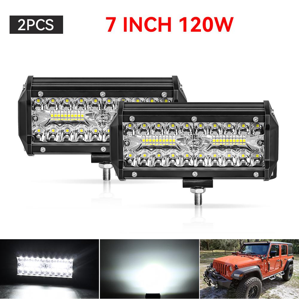 12V 24V LED Bar Offroad Spot Flood Combo LED Light Bar/Work Light for Truck Car SUV 4WD 4x4 Boat ATV Barra LED Headlights