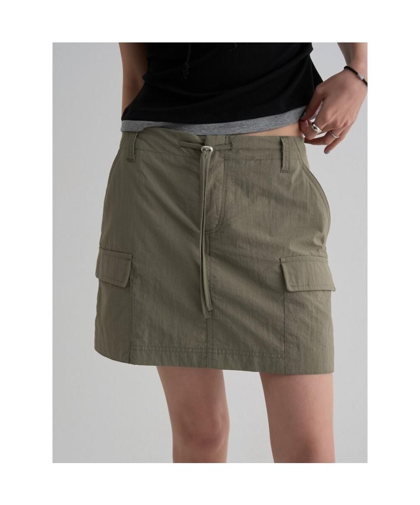 8SECONDS Cargo Mini Skirt Khaki