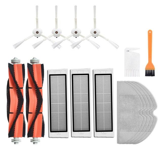 New Main Brush Washable Hepa Filter Side Brush Kit for Xiaomi Mi Vacuum 1st 1S Robot Roborock S50 S51 S55 S6 T60 T61 T65 Parts
