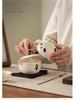 Ru Ware Panda Travel Tea Set: Portable Outdoor Kung Fu Set with One Pot and Three Cups