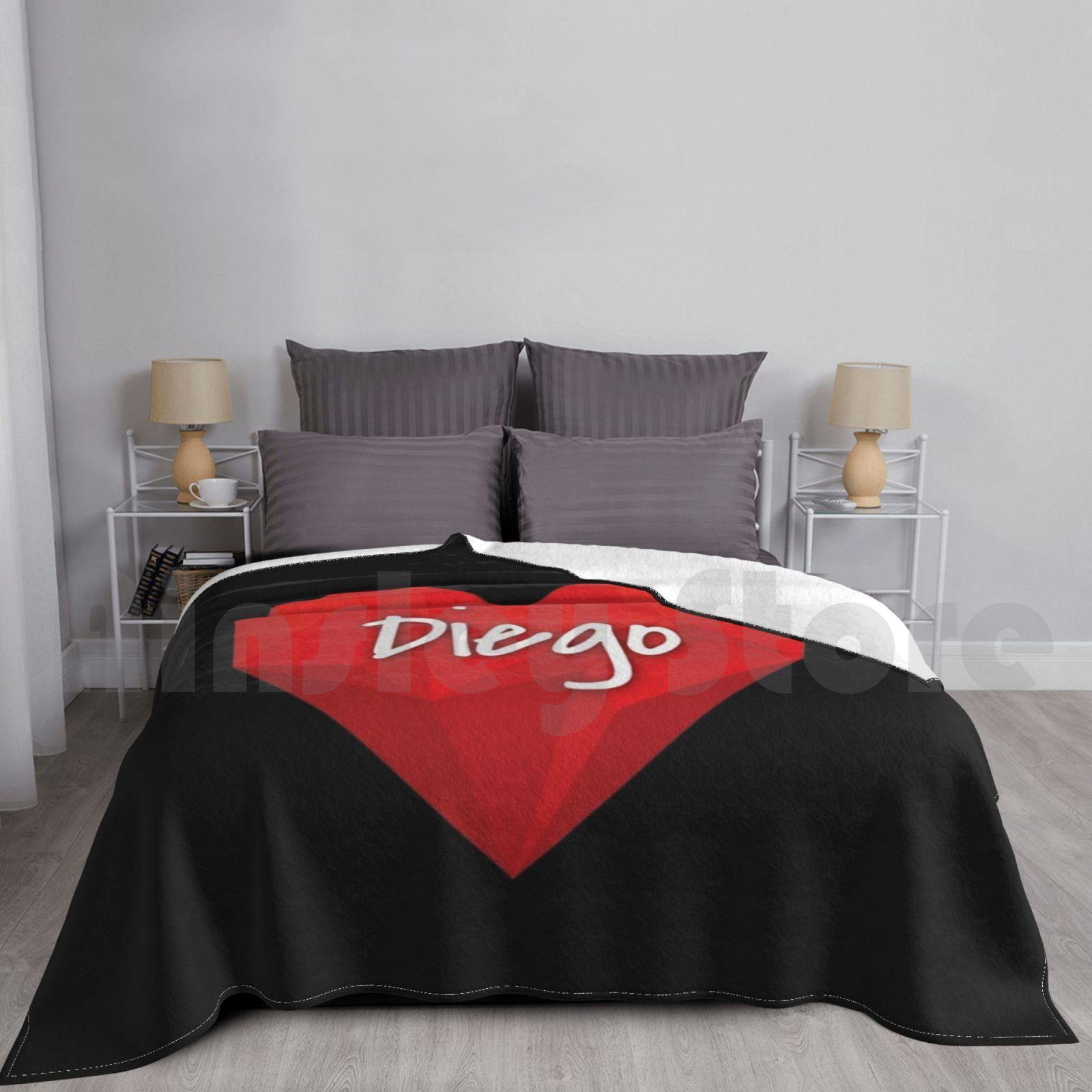 Diego In My Love Heart Forever Blanket Fashion Custom Diego In My Heart Forever Love Love Diego Diego I Size: 75*100cm, Weight: 230 GSM