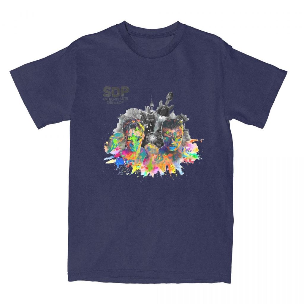 Sdp Band Music Singer 2024 Tour T-Shirt Summer Germany Rock T Shirts 100% Cotton Tee Shirt For Men's Short Sleeve Casual Tops