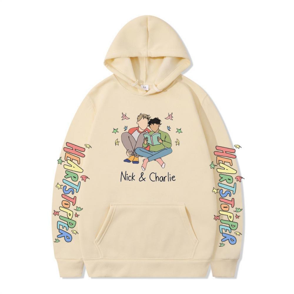 British Drama Nick and Charlie Heartstopper Hoodies Men Long Sleeve Sweatshirts Women Harajuku Streetwear Sudaderas