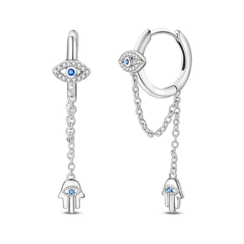 Earrings Gifts for Mom New 925 Silver Bowknot Cherry Stud Earring Butterfly Bee Drop Earring For Woman Jewelry