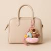 Bag Hanging Groundhog Dolls Pendant Cartoon Car Keyring Funny Plush Groundhog Keychain  Friend