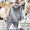 Kids' Winter Casual Korean-Style Fleece Sweater Sports Suit for Boys & Girls