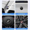 7 Pezzi Emblema Cofano Anteriore Auto Logo 50° Anniversario 82mm + Distintivo Posteriore 74mm + Coprimozzo Ruota 68mm Copertura Decorativa Styling per BMW M