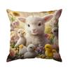 1 Pc Cute Sheep Pillow Cover For Home Living Room Bedroom Sofa Office Decorative Pillowcase Soft Throw Pillows 45*45 Cm