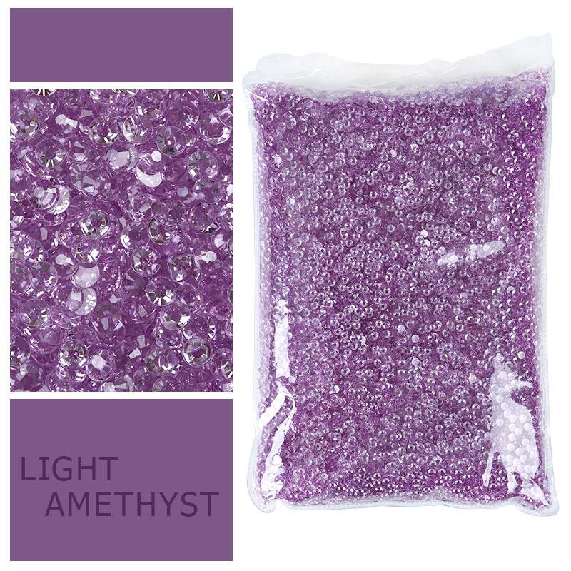 

Прозрачные смоляные бриллианты с плоским дном, большая упаковка, нейл-арт, маленькие круглые бриллианты, ювелирные аксессуары, стразы для DIY, аксессуары для одежды и сумок 6mm [10,000 pcs/bag] светло-фиолетовый
