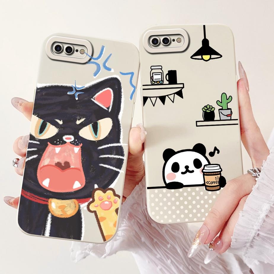For Apple iPhone 7 Plus Case iPhone8 Plus Luxury Candy Painted Cover Shockproof Phone Case For iPhone 8 iPhone7 Plus Soft Fundas