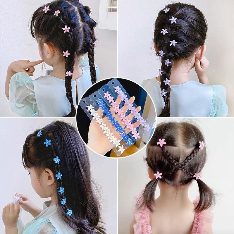 Children's Hair-Friendly Mini Flower Claw Clips for Girls