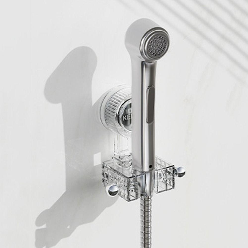 Suction Cup Handheld Shower Bracket Wall Hanging No Drilling Shower Head Support Stand Punch-free Installation Strong Bearing