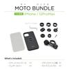SP Connect Daytona Motorcycle Phone Holder 53934 Moto iPhone 12 Pro Max 19445 Bundle,