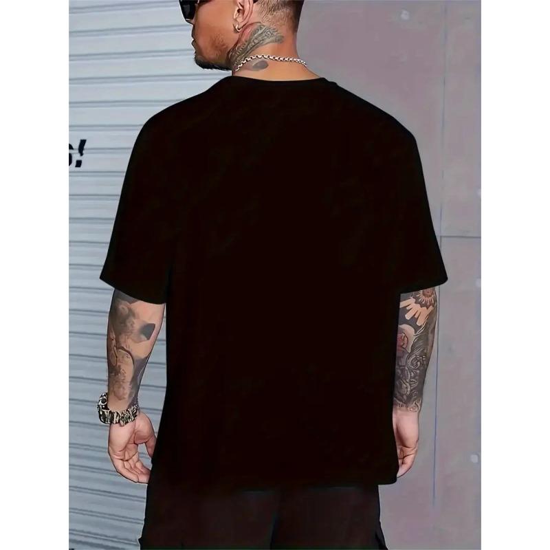 European sizes Stay Humble" Graphic Tee for Men- Casual& Stylish, Men's Casual, Letter Print, T-shirt
