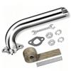 Long Lasting Exhaust Pipe Header Kit High Strength for 196 212 224cc GX160 GX200 Mini Bike Go Kart
