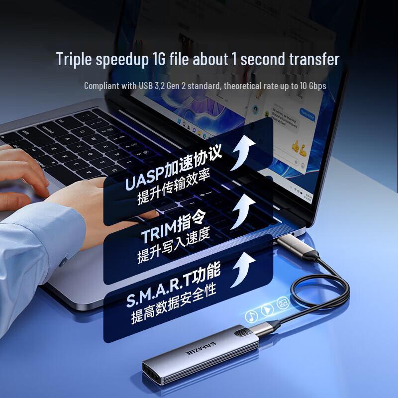 SAMZHE M.2 NVMe SSD Enclosure
