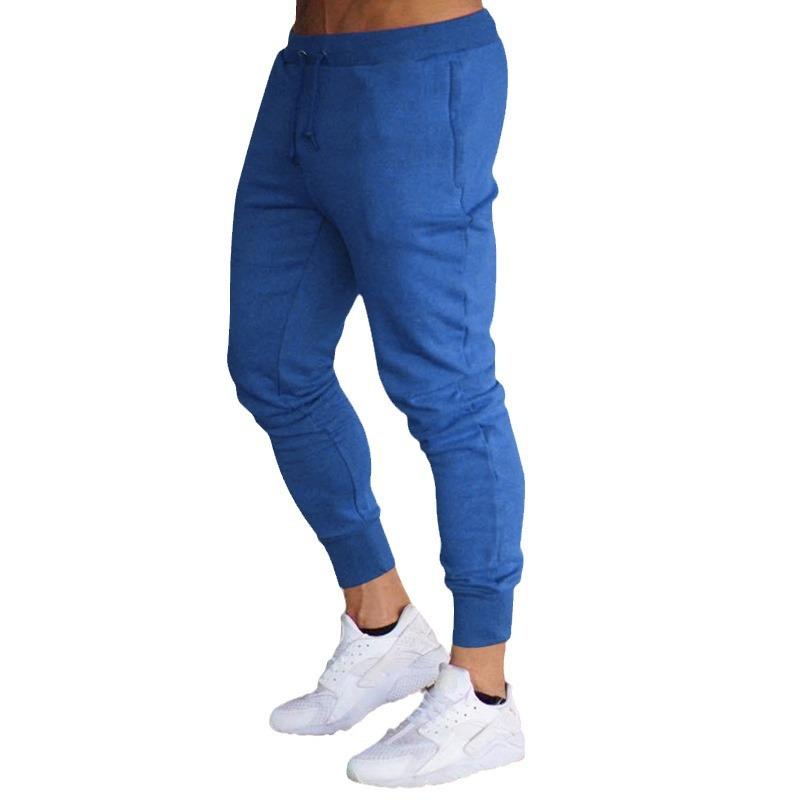 Frühlings-/Herbstleichte Sporthose Herren Lange Hose mit Bündchen Beinabschluss Lässig Slim-Fit Fitness Laufhose Trendiger Vielseitiger Stil