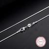 Hot 925 Sterling Silver Snake Necklace Chain 16-30inch High Quality For Woman Men Fashion Wedding Engagement JewelryGood Product