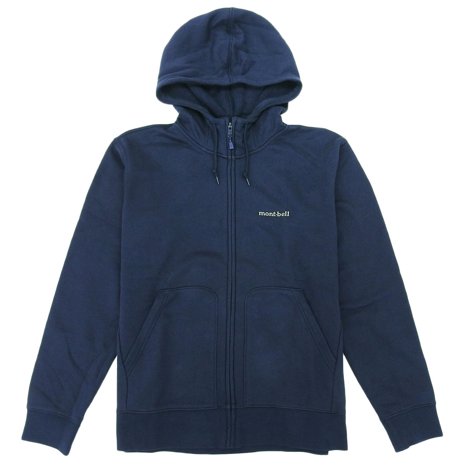 montbell men s relax wear cotton sweat zip parka navy/m