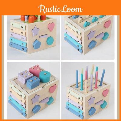 Holz-Lernpuzzle für Kinder mit Formerkennung zur Frühentwicklung