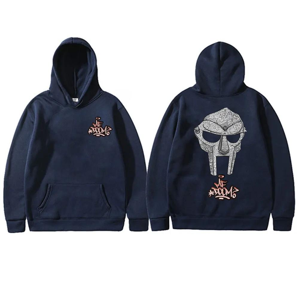 

Рэпер Mf Doom Madvillain Металлическая маска для лица Двусторонняя печать Худи Мужской Оверсайз Пуловер Мужские Рэп Винтажные Худи 3XL