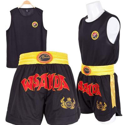 Muay Thai & Sanda Boxing Shorts Set - Sports Training Uniform for MMA Fighting