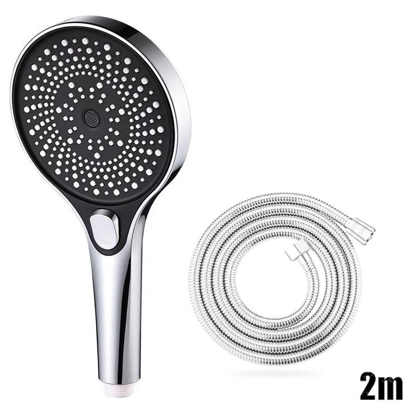 Showerhead Large Panel Replete for Shower Accessories Three Modes Shower Heads High Pressure Bathroom Showers Parts Fixture Home