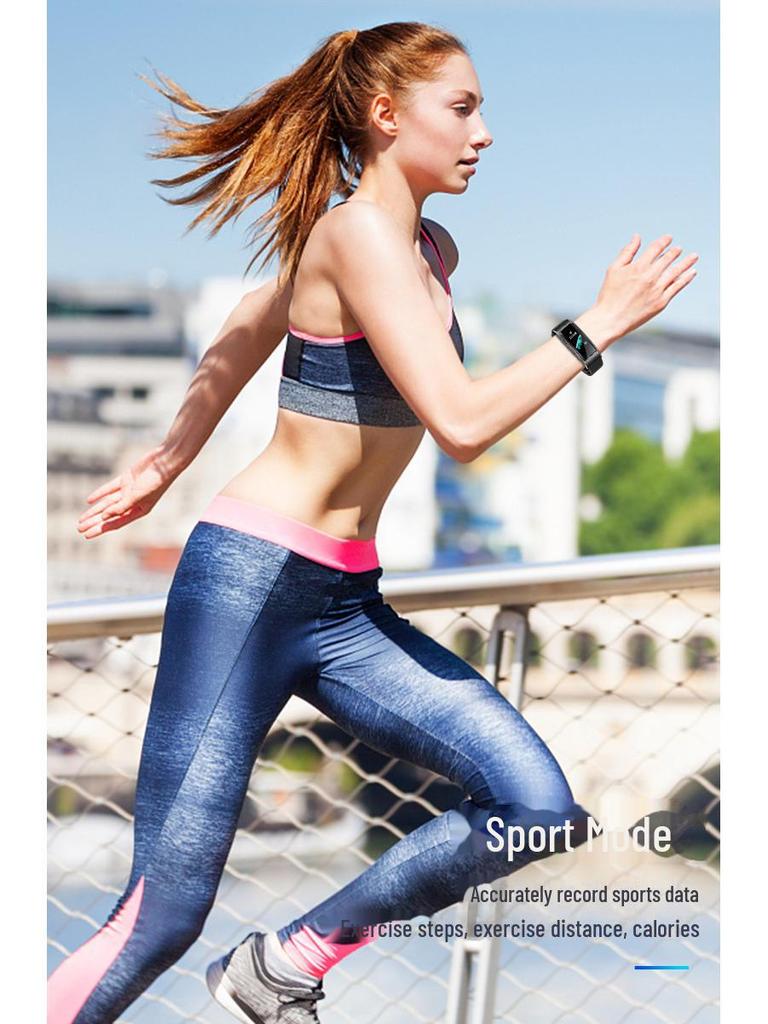 Smart Bracelet with Bluetooth Earbuds: B6S Color Screen Sports Watch for Calls and More