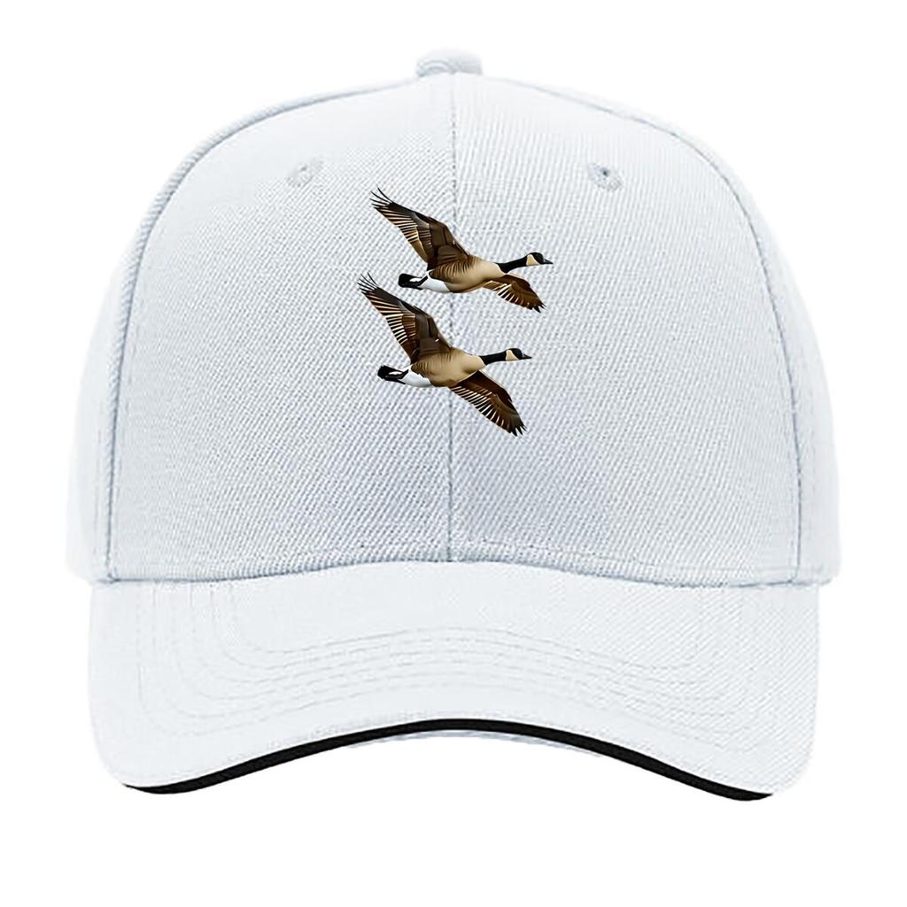 Adjustable Lightweight Baseball Cap with Ducks Design Breathable Fabric Casual Sporty Style for Sandwich Baseball Cap