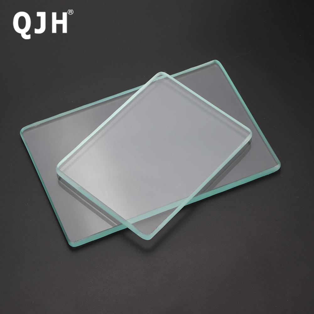 1pc DIY Leathercraft Tool, High-Strength Tempered Glass Pad, Handmade Diy Leather Polishing Board, Hand Glass Scraping Plate