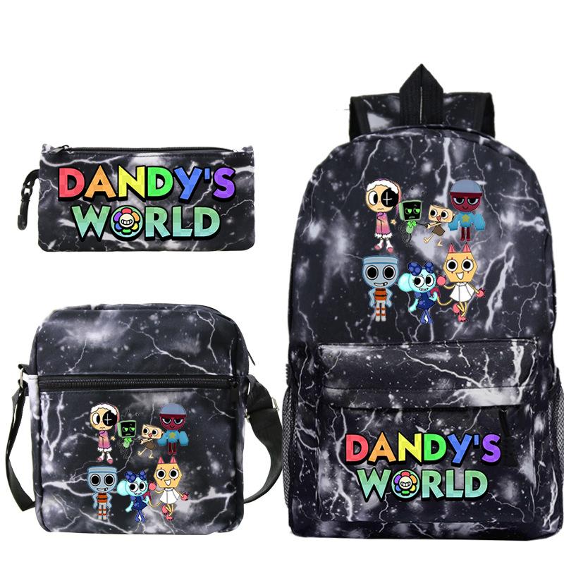 New Dandy's World Game Merchandise Cartoon Print Children's Backpack Cross-border Large-capacity Student Schoolbag