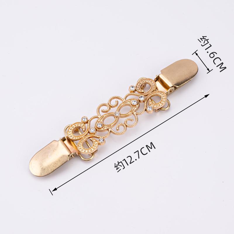 Vintage European & American Shawl Clip: Women's Diamond Sweater, Scarf, Brooch & Collar Alloy Accessories