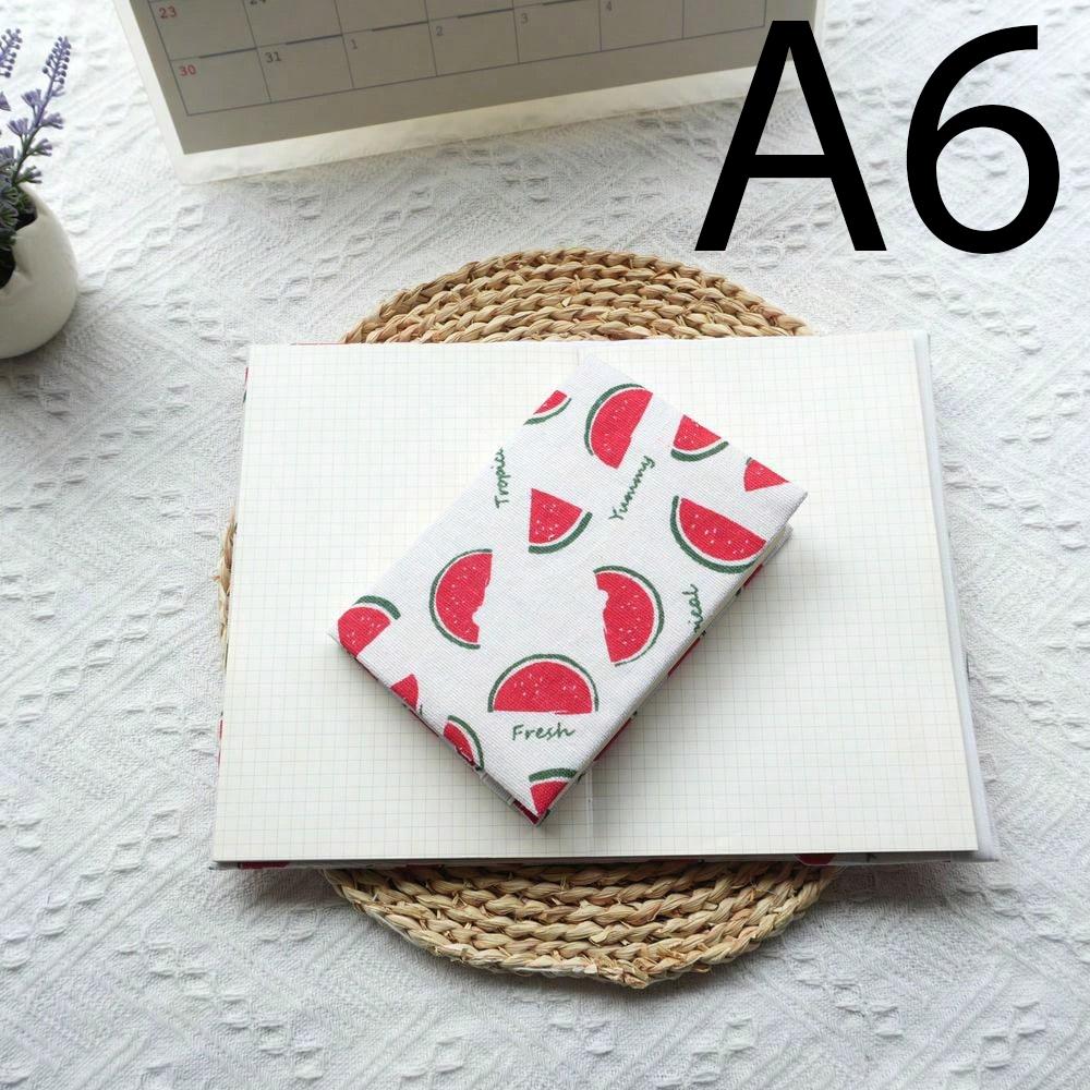 

Fromthenon 1 шт. A5 A6 Обложка для тканевого блокнота Weeks Летний арбуз Чехол для планера Защитная оболочка Офисные канцелярские принадлежности