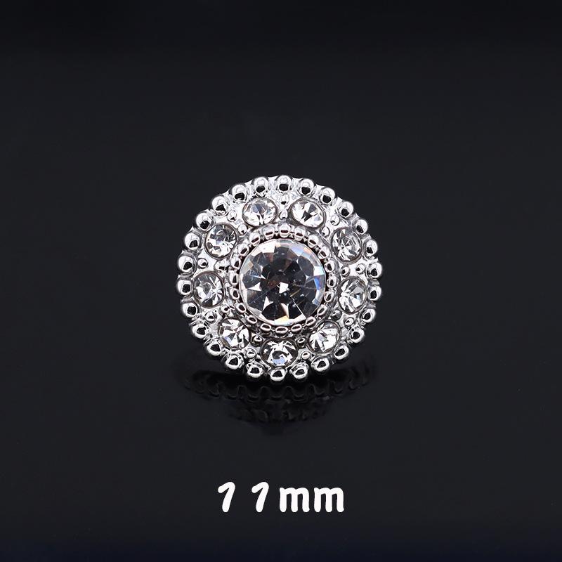 5pcs Bouton Diamant Cristal Manteau Veste Femme Petit Bouton Perle Parfumée Métal Diamant Cardigan Bouton Fourrure