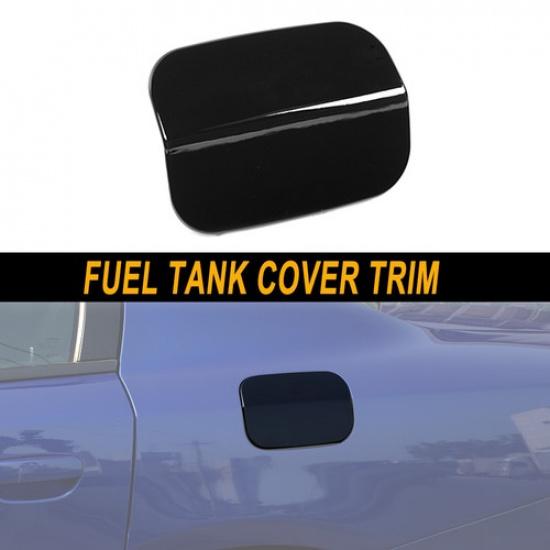 Black Door Fuel Filler Tank Gas Cap Decor Cover Trim ABS For Dodge Charger 2011+