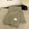 Solid color knitted scarf women's autumn and winter Korean version of student wool versatile warm thickened scarf couple trendy male couple