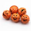 10pcs Metal Pumpkin Bells for Halloween Celebration Smiling Face Pendants Jewelry Component Unique Costume Accessories