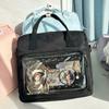 New Y2K Sweet Ita Tote Roomy Sling Bag Messenger Bag Lolita Girls Transparent Shoulder Carry Bag DIY Display Casual Handbag