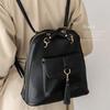 Gratante Women's Cross-Shoulder 2-Way Mini Backpack (abb-g0026) (Black)
