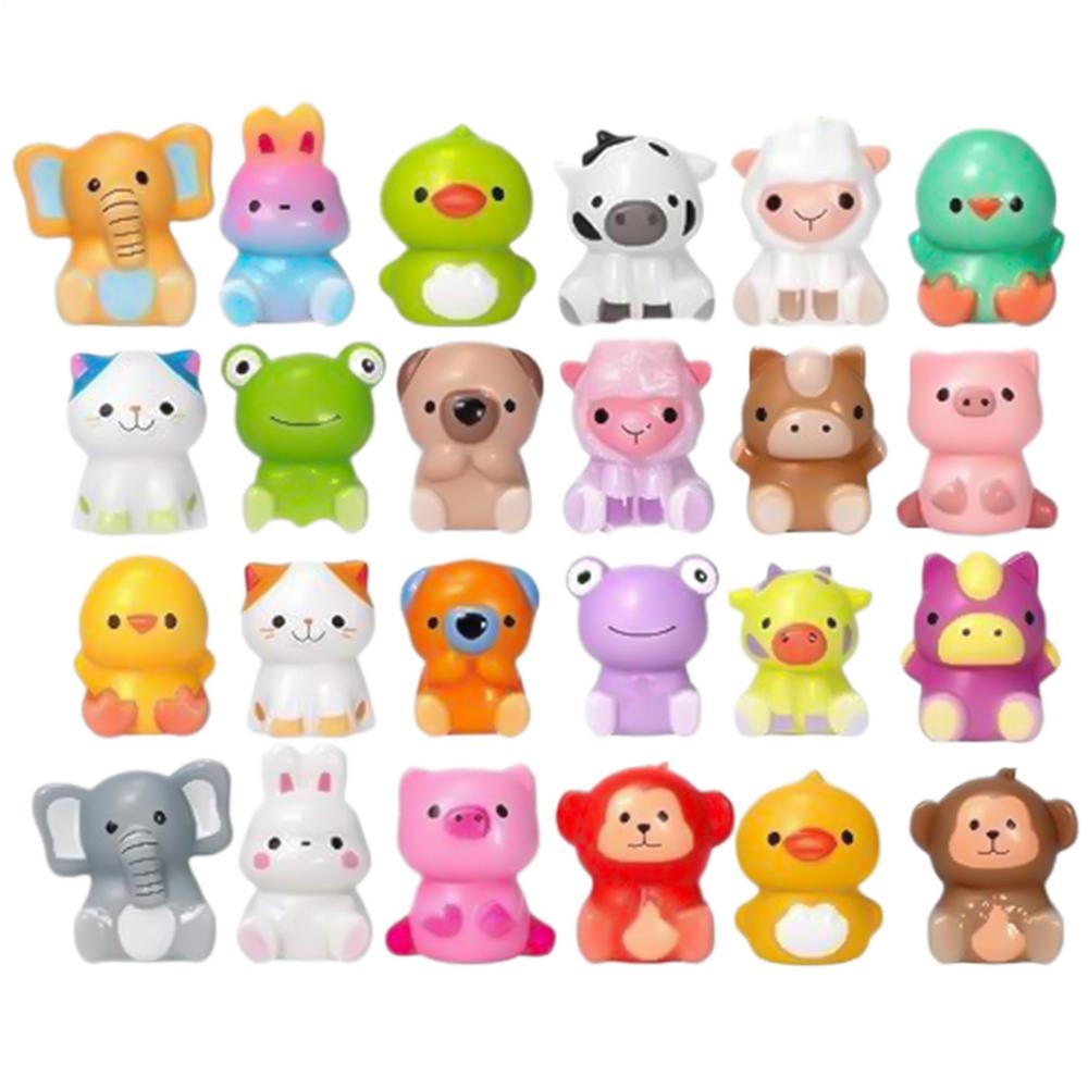 24 Pieces Easter Eggs For Kids Bright Colorful Easter Eggs Filled With Assorted Animals Including Bunny Sheep Cat And So On