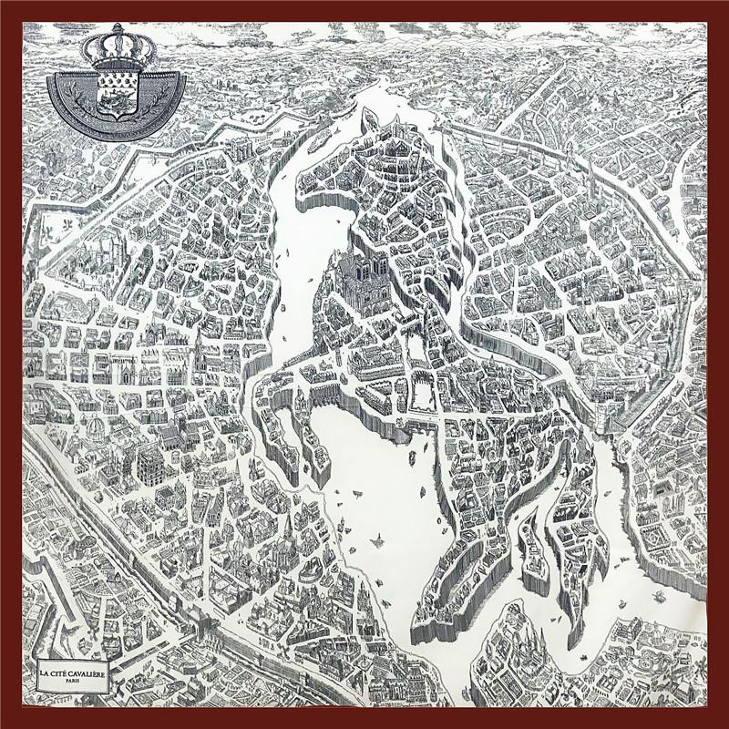 

POBING Silk Cashmere Scarf Women Manual Hand Rolled Shawls Stole Square Scarves Wraps Bandana Luxury Hijab Female Foulards 135CM 135CM x 135CM