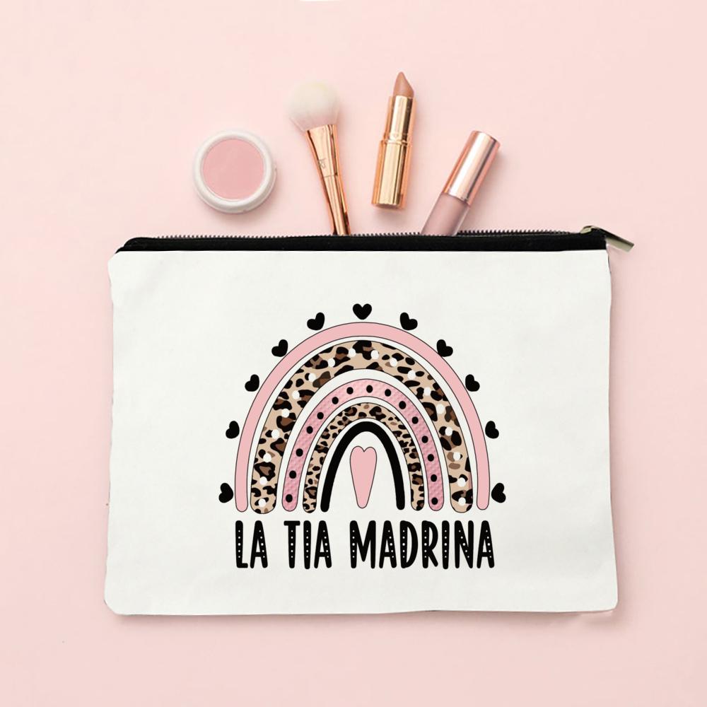 The Best Aunts Are Promoted To Godmothert Makeup Bag Pregnancy Announcement Cosmetic Bags Travel Toiletry Pouch Godmother Gift