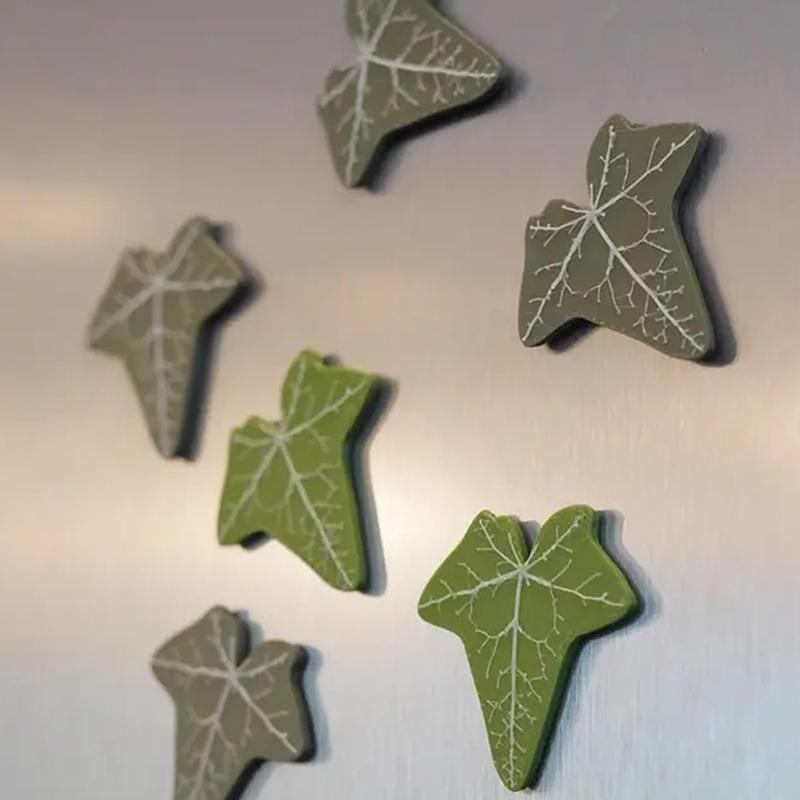 Efeu Kühlschrankmagnet mit beweglichen Stängeln 3D-gedruckte Magnete für Kühlschrank Starke Kühlschrankmagnete für künstlichen Efeu Einkaufsliste