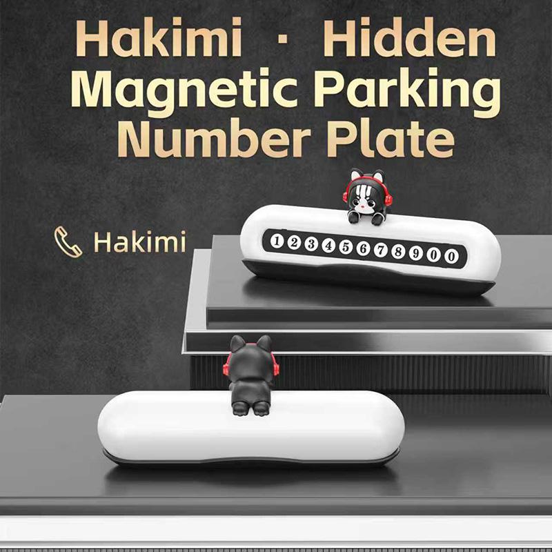 Easy-Install Magnetic Temporary Parking Number Plate with Flip-Hide Design