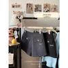 2024 Autumn/Winter French Chic High-Waist Slimming Sparkly Wide-Leg Shorts for Women